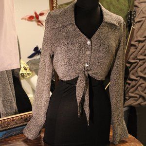 💛JONATHAN MARTIN LS Crop Blouse